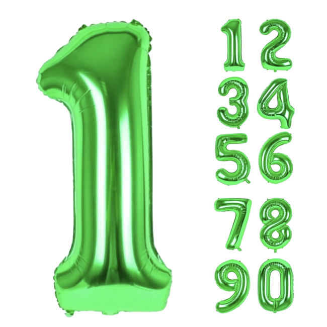 Cijfer ballon groen