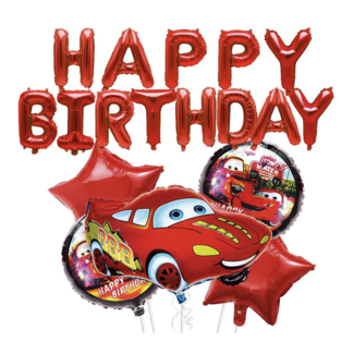 Happy Birthday Cars ballonnen set