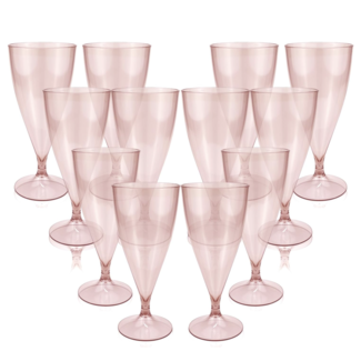 Champagne glazen rosé goud