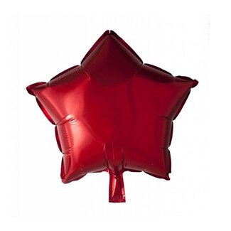 party Ster ballon rood