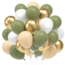 Ballonnen mix salie groen - metallic goud