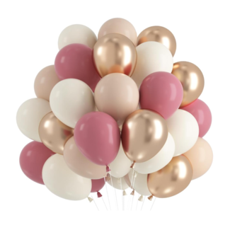 Nude roze - blush ballonnen mix