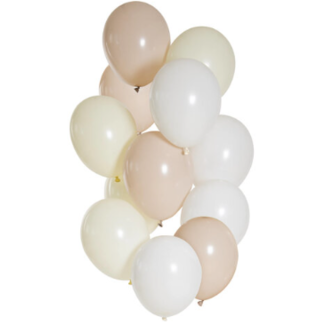 Ballonnen mix wit nude