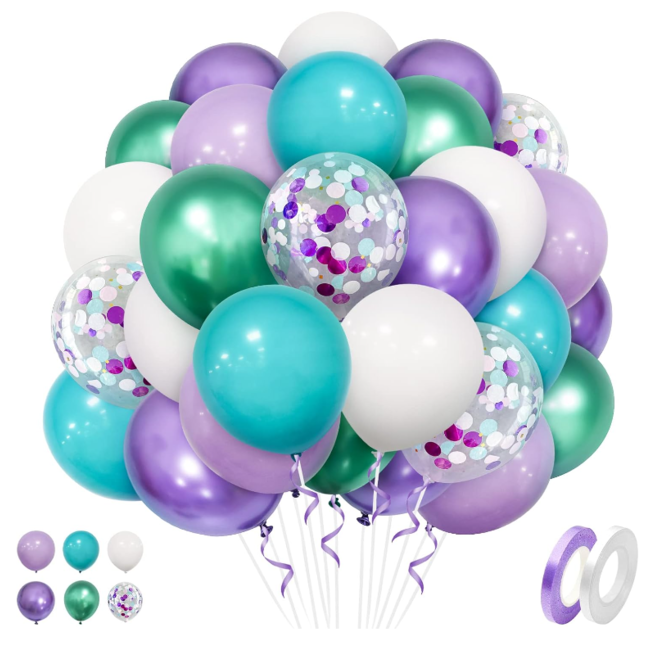 Ballonnen mix mermaid shine