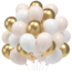 Ballonnen mix goud - wit - zand