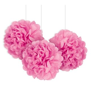 pompom set roze