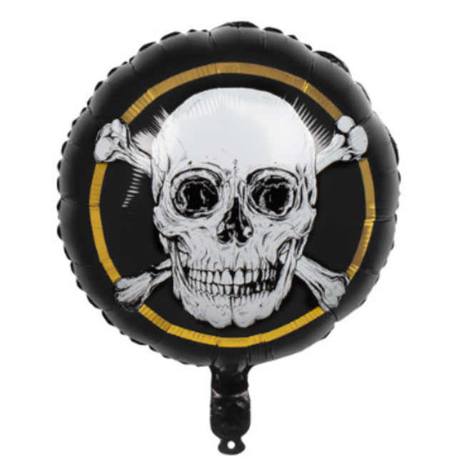 Piraten folie ballon zwart