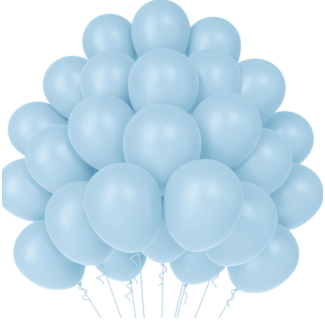 Ballonnen mat licht blauw