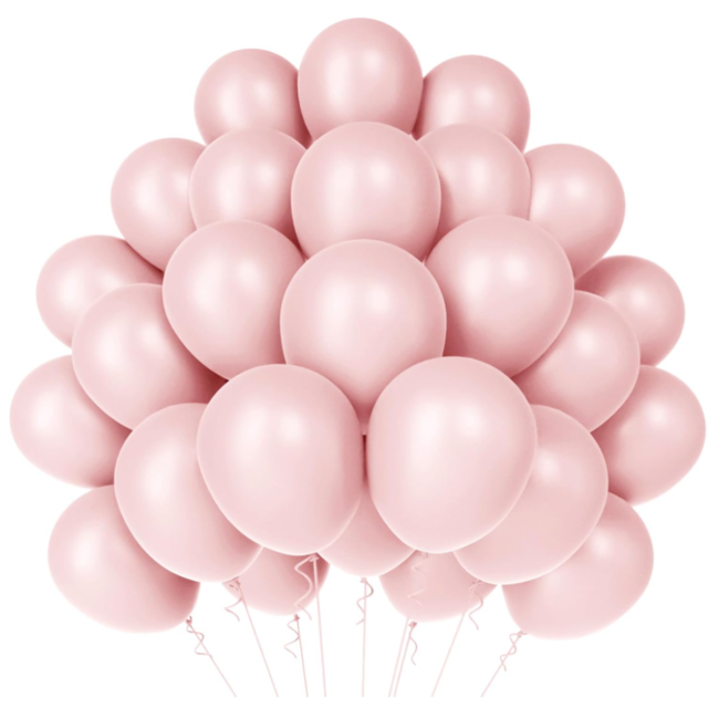 Ballonnen mat roze