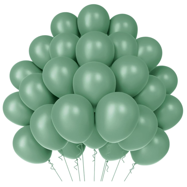 Ballonnen sage groen mat