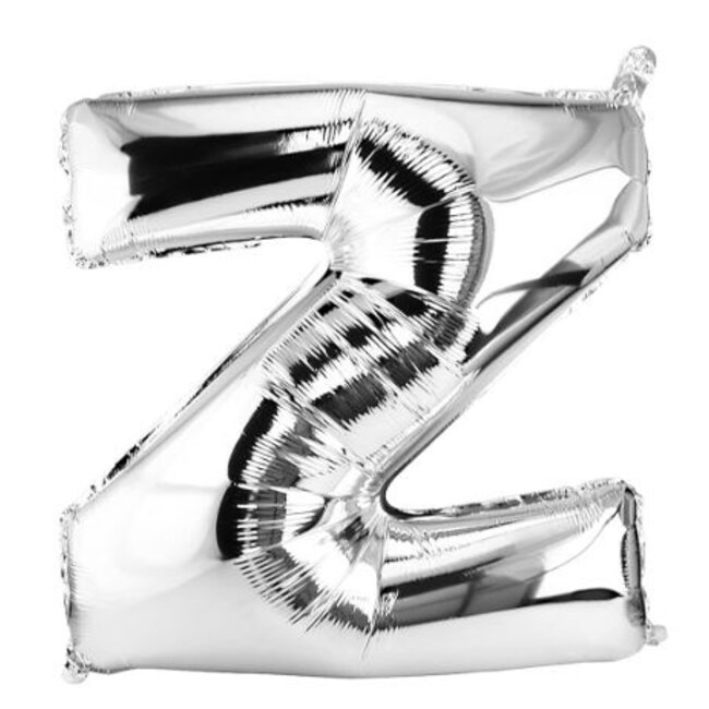 Letter ballon Z zilver