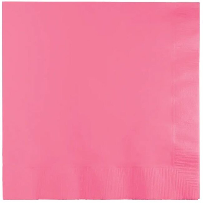 Roze servetten 50 stuks