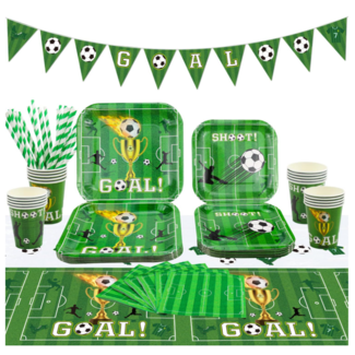 Goal voetbal feest servies set