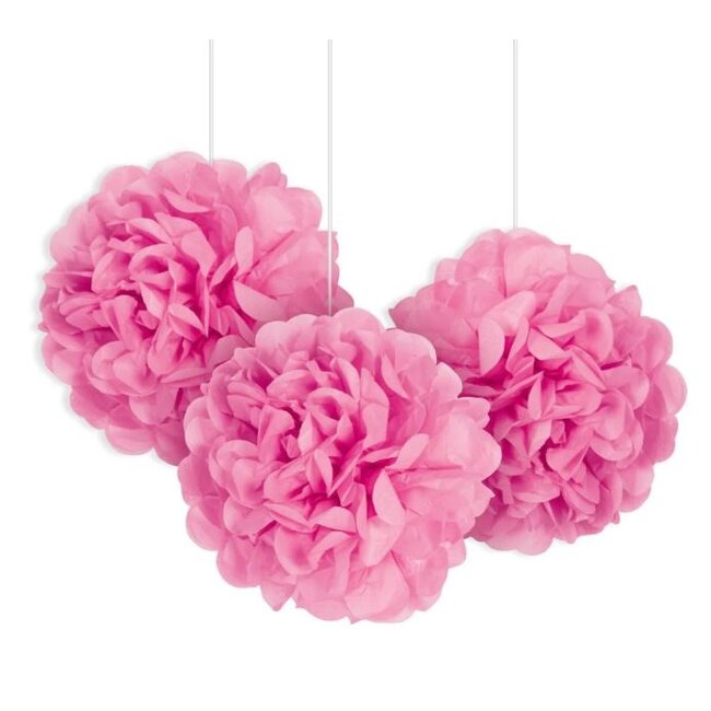 Pompons set roze