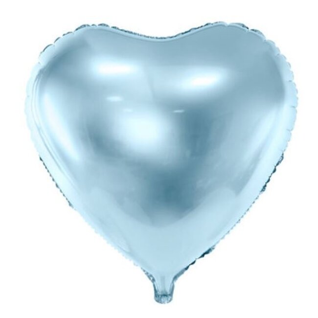 Baby blauw hart ballon