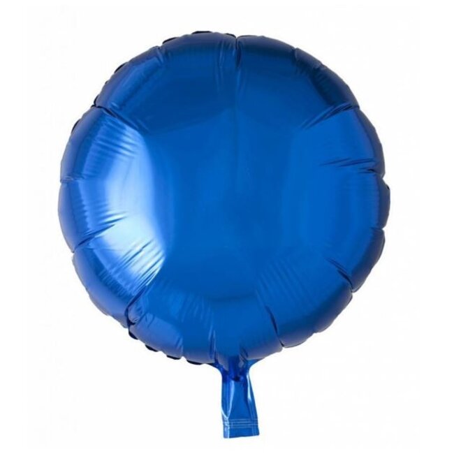 Royal blauw folie ballon rond