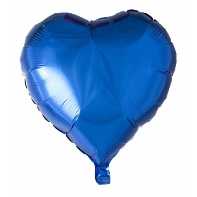 Folie ballon blauw hart