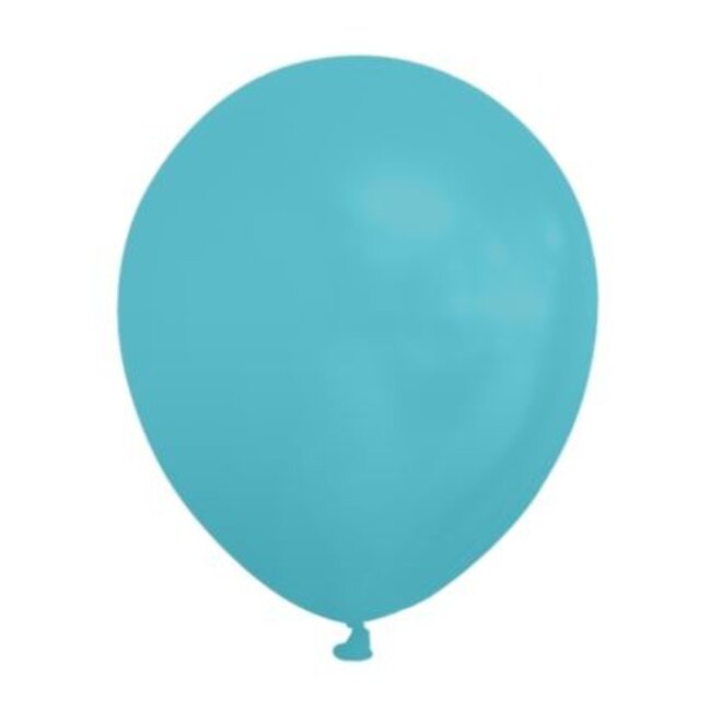 Turquoise ballonnen mini 100 stuks