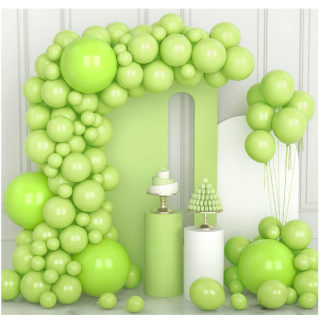 Lime groen ballonboog
