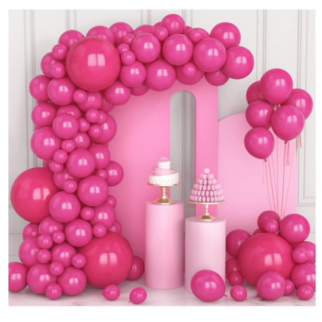 Barbie roze ballonnen boog