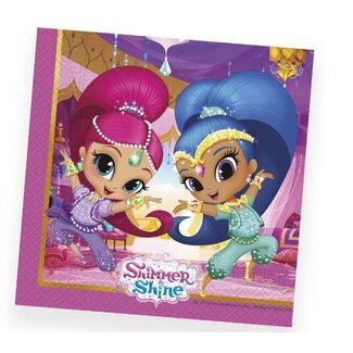 Shimmer en shine servetten