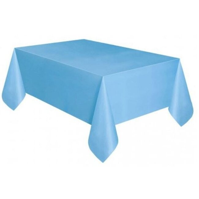 Licht blauw tafelkleed