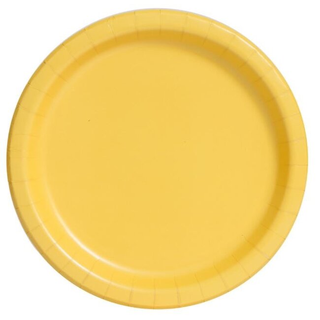 Gele borden 23 cm