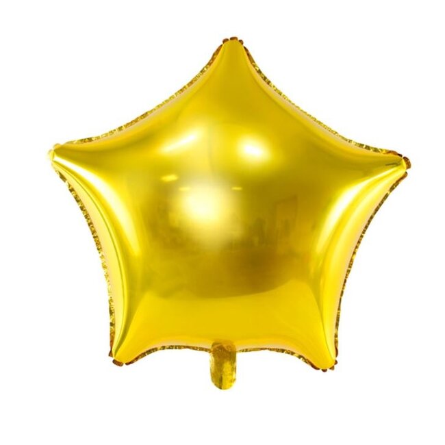 Gele/gouden ster ballon