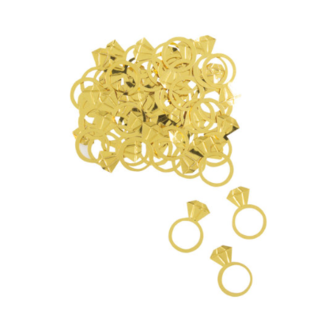 Ring confetti goud