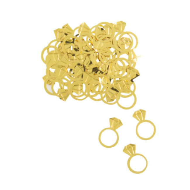 Ring confetti goud