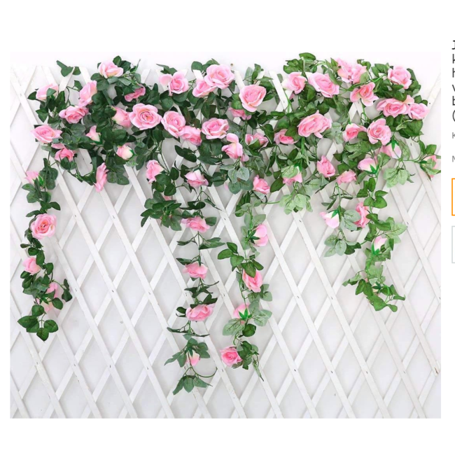Bloemen slinger rozen roze set