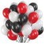 Ballonnen mix rood - zwart - wit