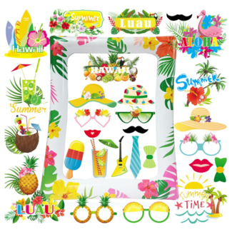 Aloha foto booth set met frame