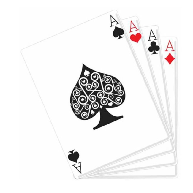 Casino kaarten kartonnen display