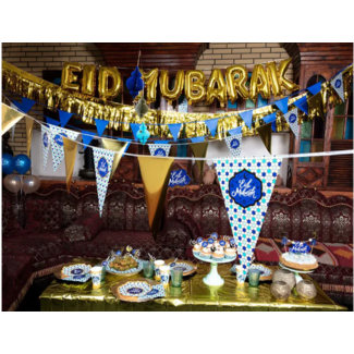 Eid mubarak letterslinger