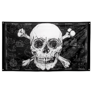Piraten vlag doodskop