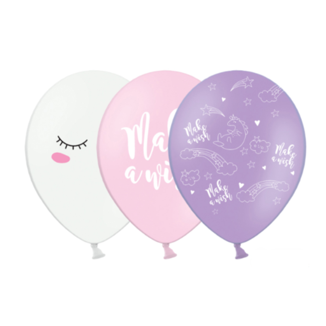 Eenhoorn ballonnen paars - roze