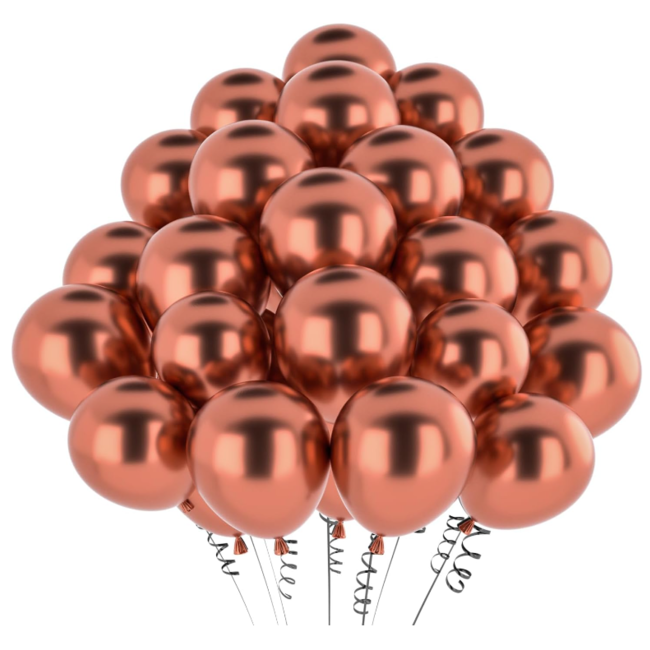 Ballonnen metal rosé goud