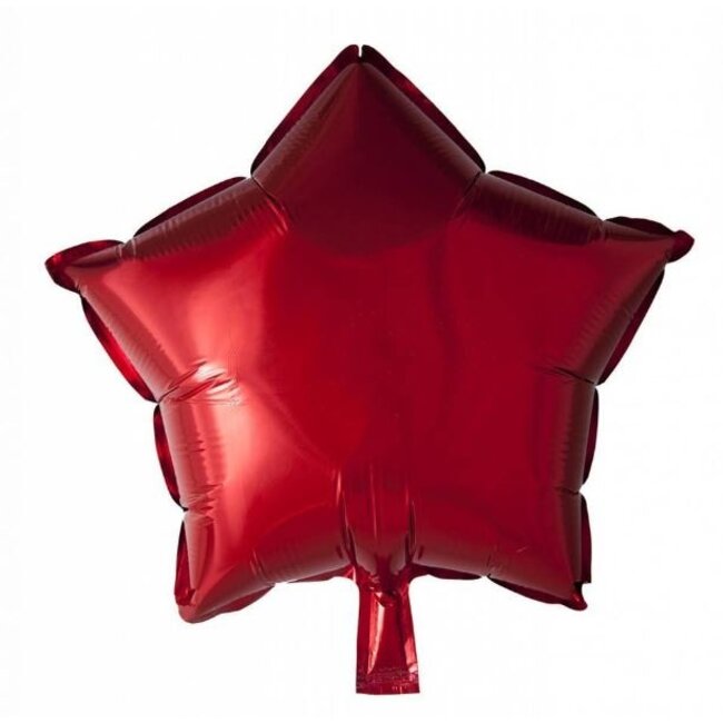 Ster ballon rood