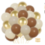 Ballonnen bruin - beige mix