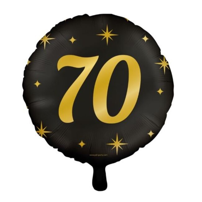 70 jaar folieballon goud