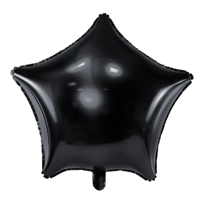 Ster folieballon zwart