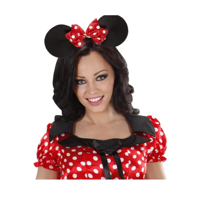 Minnie mouse oren rode strik dames