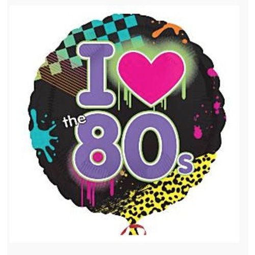 80's Folie ballon rond 80's Folie ballon rond