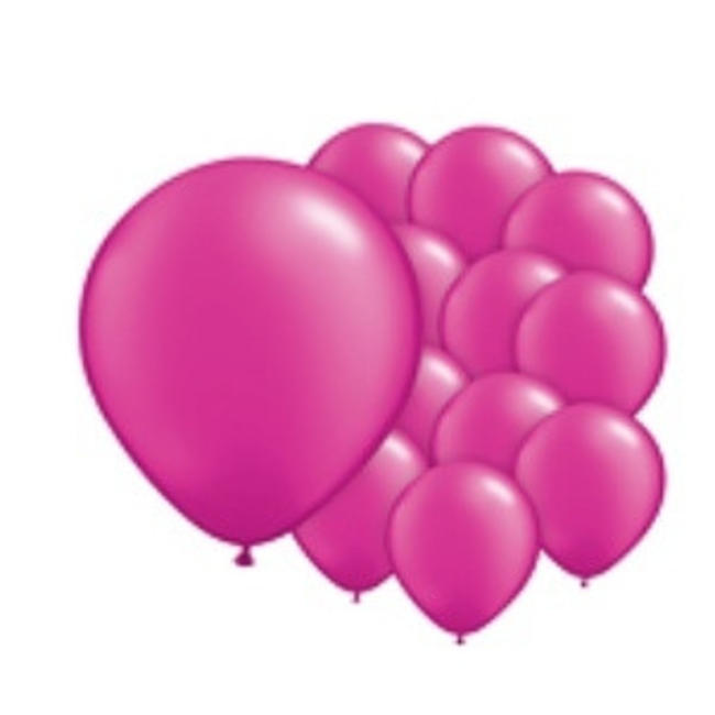 Feestartikelen Fuchsia ballonnen mini - 100 stuks