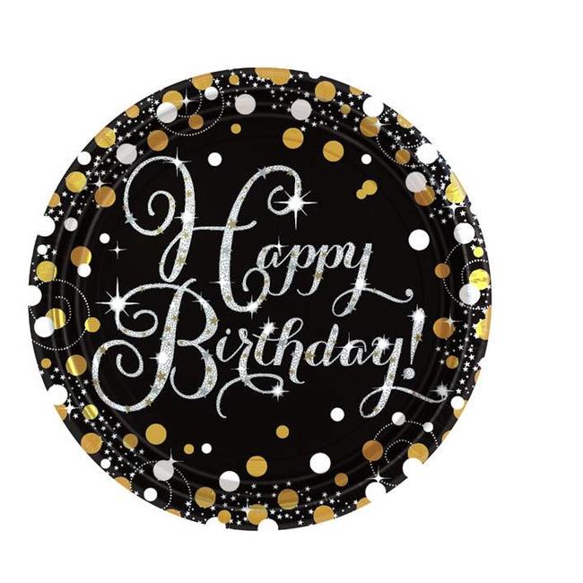50 jaar happy birthday borden goud