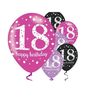 18 jaar ballonnen roze