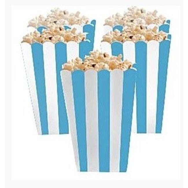 Popcorn bakjes licht blauw