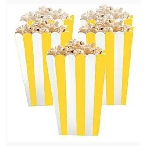 Popcorn bakjes geel Popcorn bakjes geel