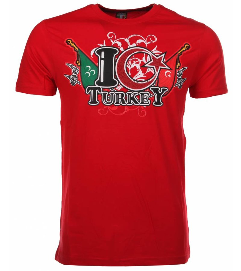 Mascherano T-shirt I Love Turkey - Red